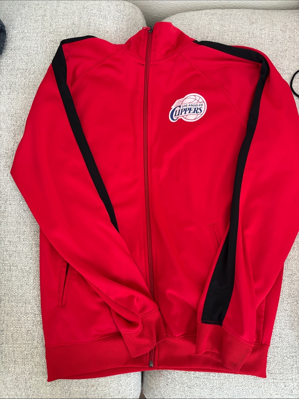 Men’s Clippers Size L Red Athletic Jacket
